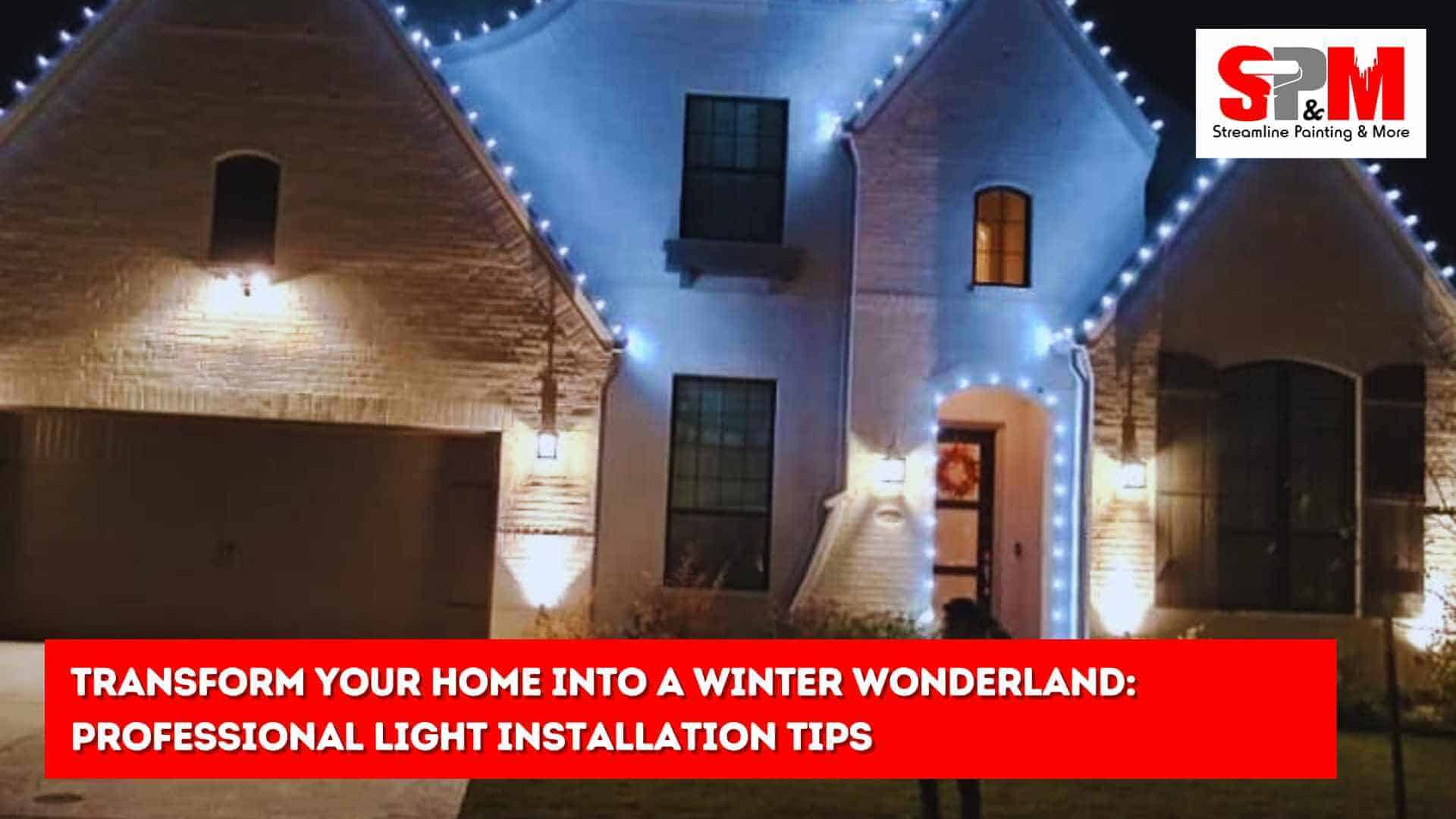 Transform Your Home into a Winter Wonderland: Professional Light Installation Tips