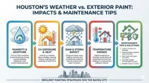 How Weather in the Houston Area Affects Exterior Paint Lifespan